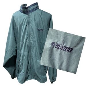 Vintage Blazers Cutter & Buck Green Windbreaker Men’s XL Portland Trail Blazers